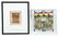 LOT OF 3: PAIR OF JAPANESE FRAMED PIECES AND ASIAN WOOD