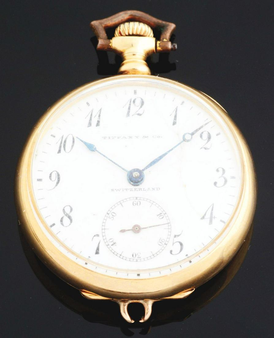 LADY'S 18K GOLD LONGINES FOR TIFFANY & CO. O/F PENDANT (1 of 2)