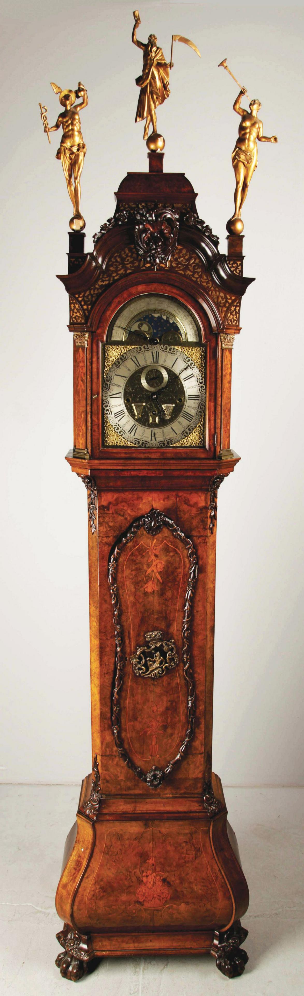18TH CENTURY DUTCH WALNUT LONGCASE MUSICAL STRIKING (1 of 9)