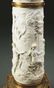 RARE PORCELAIN BISQUE PEDESTAL WITH SEVRES COBALT - 10