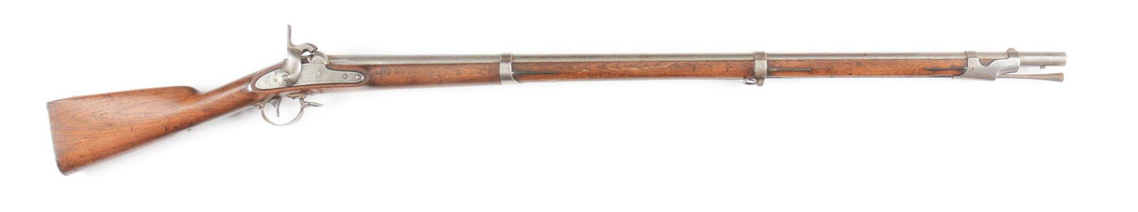 (A) MEXICAN WAR PERIOD HARPERS FERRY MODEL 1842 .69: This gun is dated 1846, which means it certainly could have been issued during the Mexican Wars (April 1846- February 1848). A substantial number of these guns were reissued by both Union and Confeder