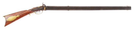 (A) SWIVEL BREECH PERCUSSION RIFLE WITH POWDER FLASK. - Feb 17, 2020 ...
