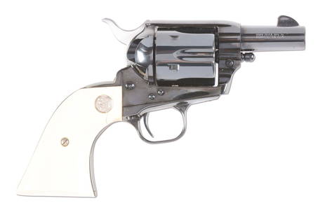 (M) COLT 1987 SHERIFF'S EDITION .45 COLT COLT SINGLE: Originally offered as a 5 gun set, the limited production Colt Sheriff's edition single action with full blue finish, chambered for .45 Colt and mounted with a 2 - 1/2" barrel with SAA 45 LC on left