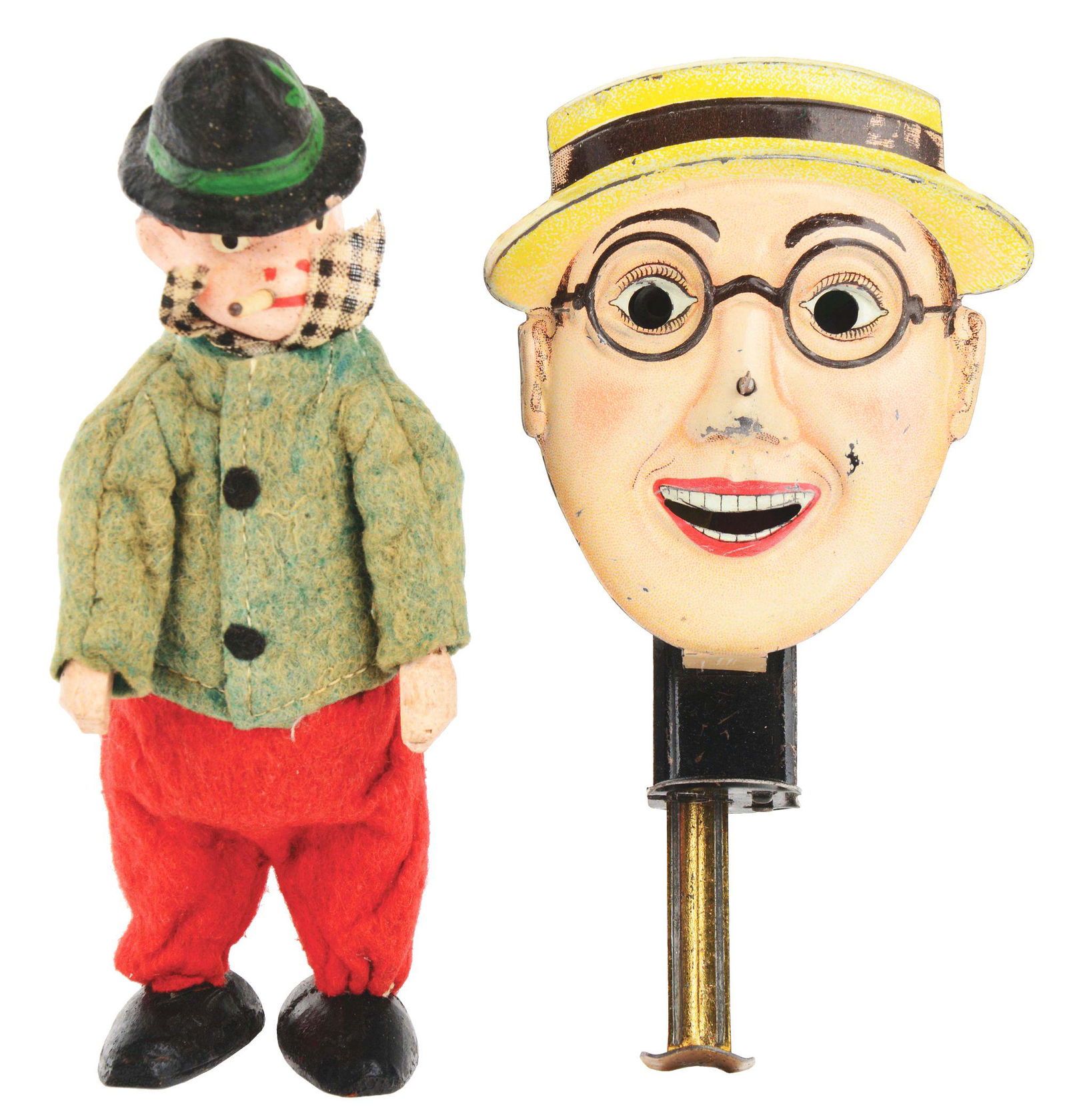 LOT OF 2: EARLY CHARACTER TOY ITEMS. (1 of 4)