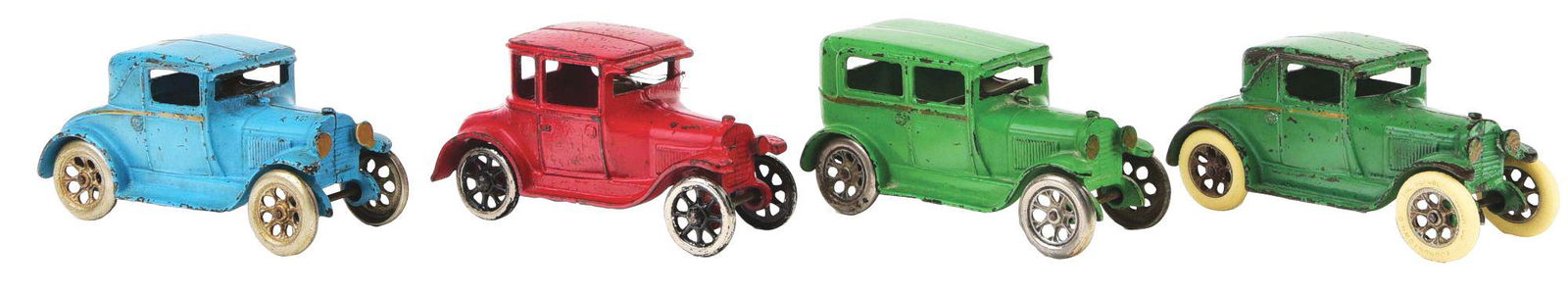 LOT OF 4: CAST-IRON ARCADE AUTOMOBILES. (1 of 3)