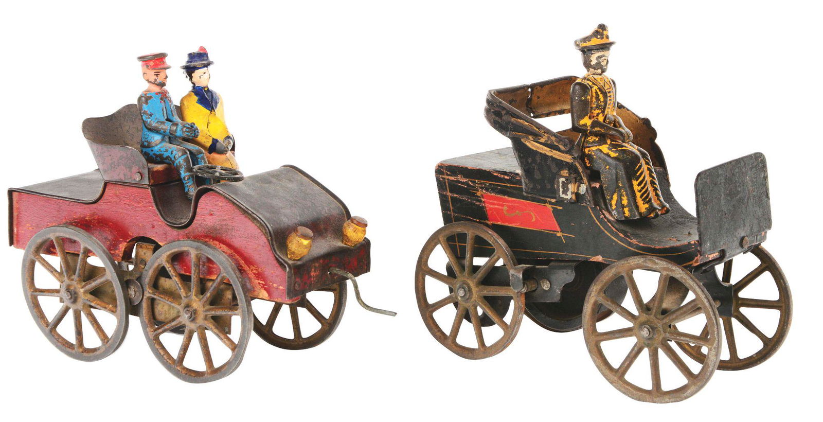 LOT OF 2: EARLY AMERICAN MADE HILL-CLIMBER AUTOMOBILES. (1 of 3)