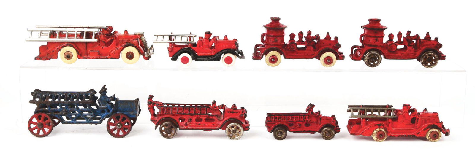 LOT OF 8: CAST-IRON AMERICAN MADE FIRE LADDER AND (1 of 2)