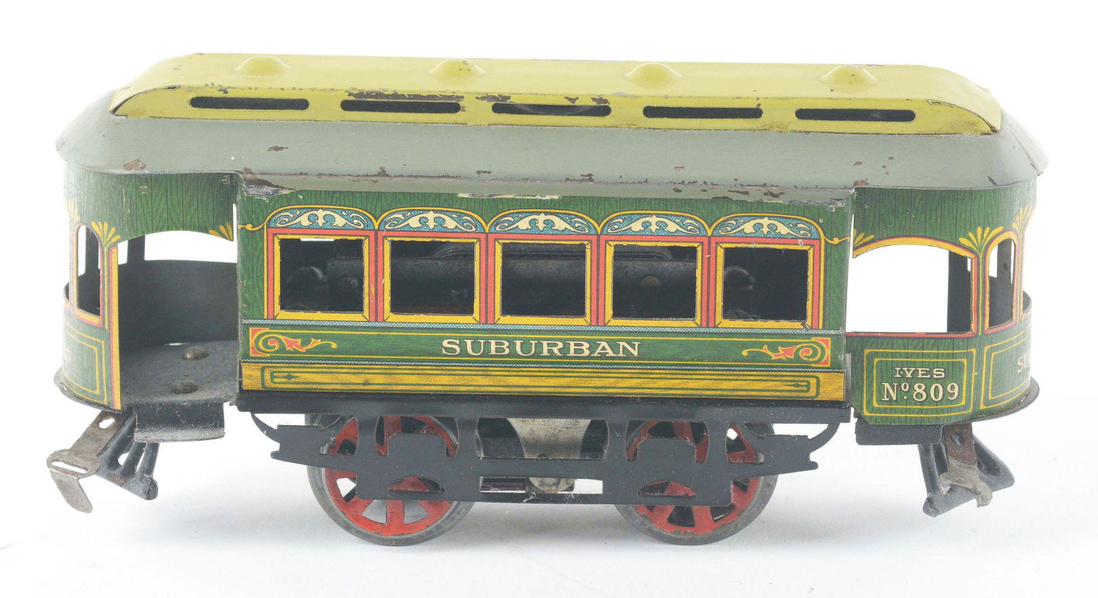 IVES PRE-WAR NO. 809 SUBURBAN TROLLEY. (1 of 4)
