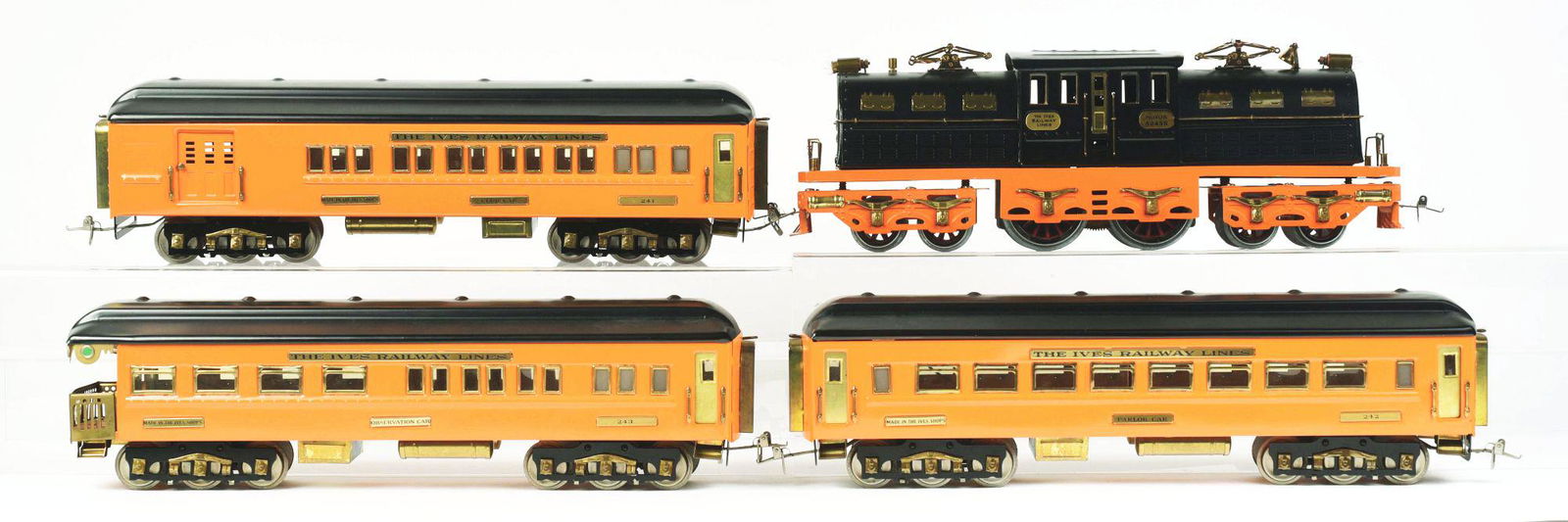 CONTEMPORARY IVES REPRODUCTION OLYMPIAN PASSENGER TRAIN (1 of 2)