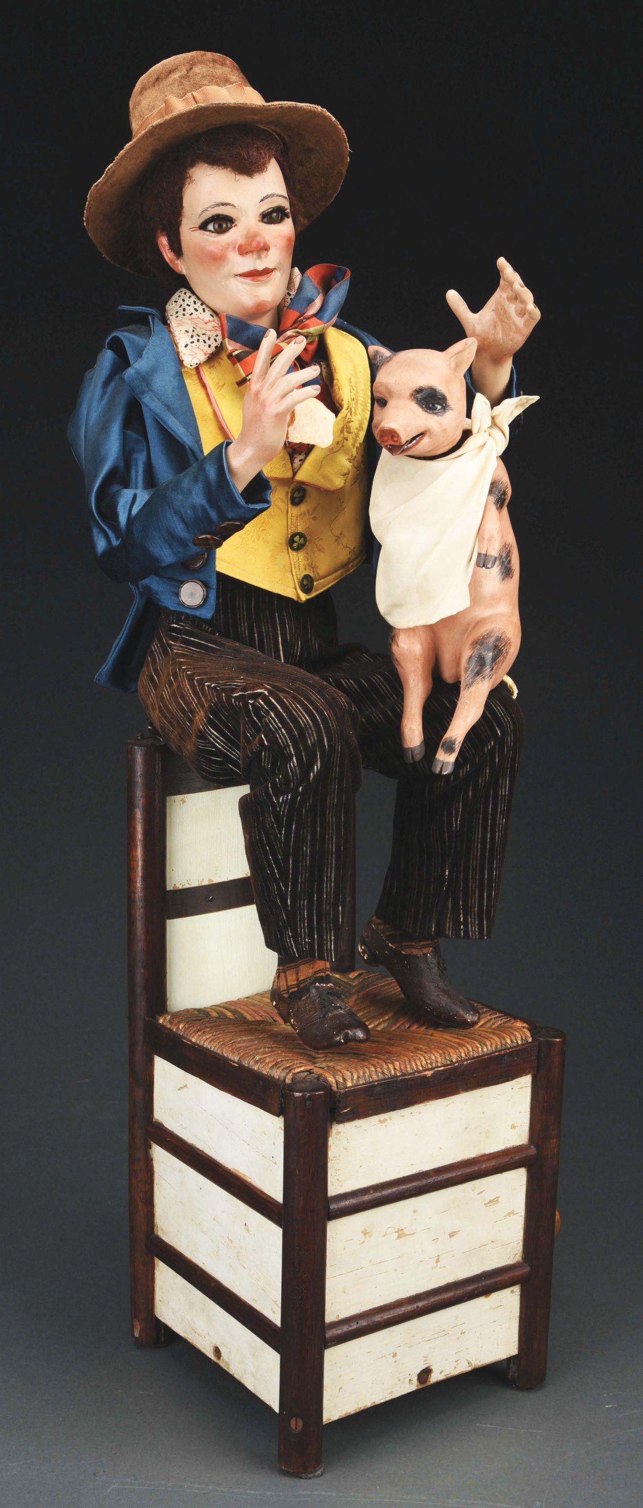 EXCEPTIONAL GUSTAV VICHY MUSICAL AUTOMATON "PAYSAN ET (1 of 7)