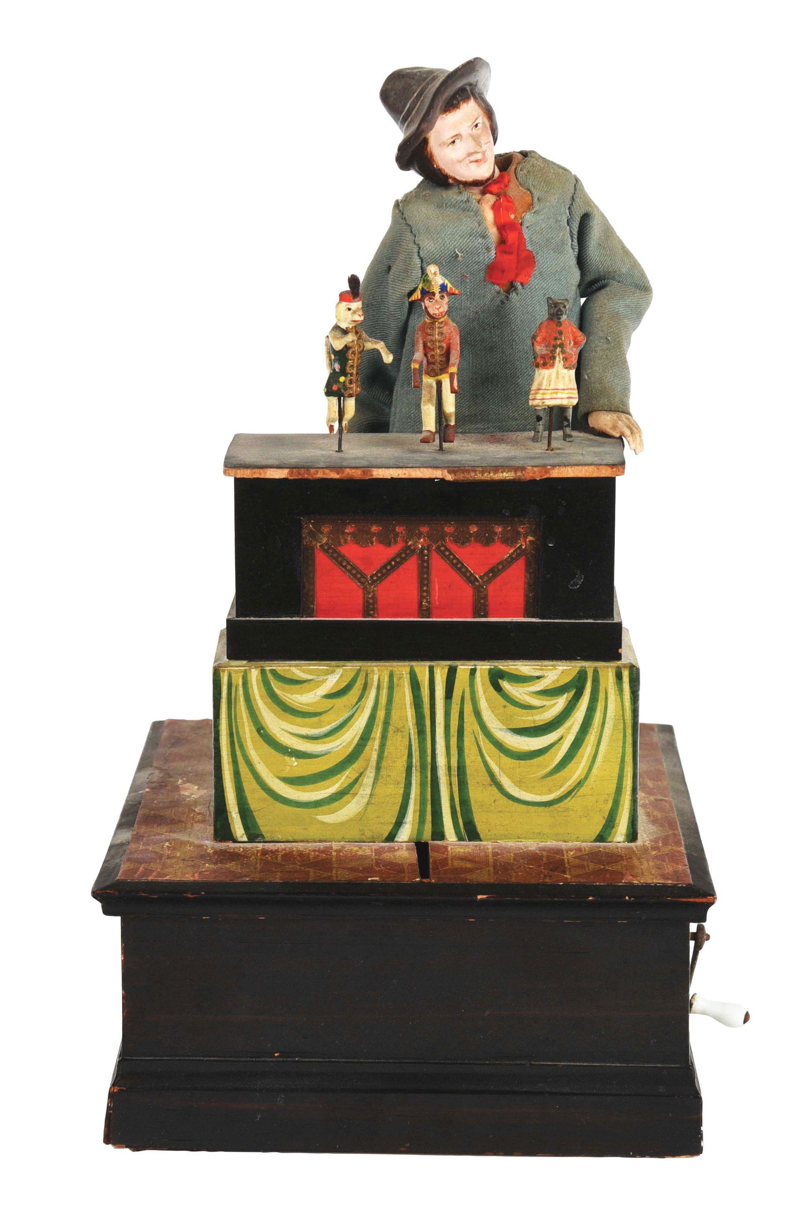 VERY EARLY EUROPEAN ORGAN GRINDER AUTOMATON. (1 of 7)