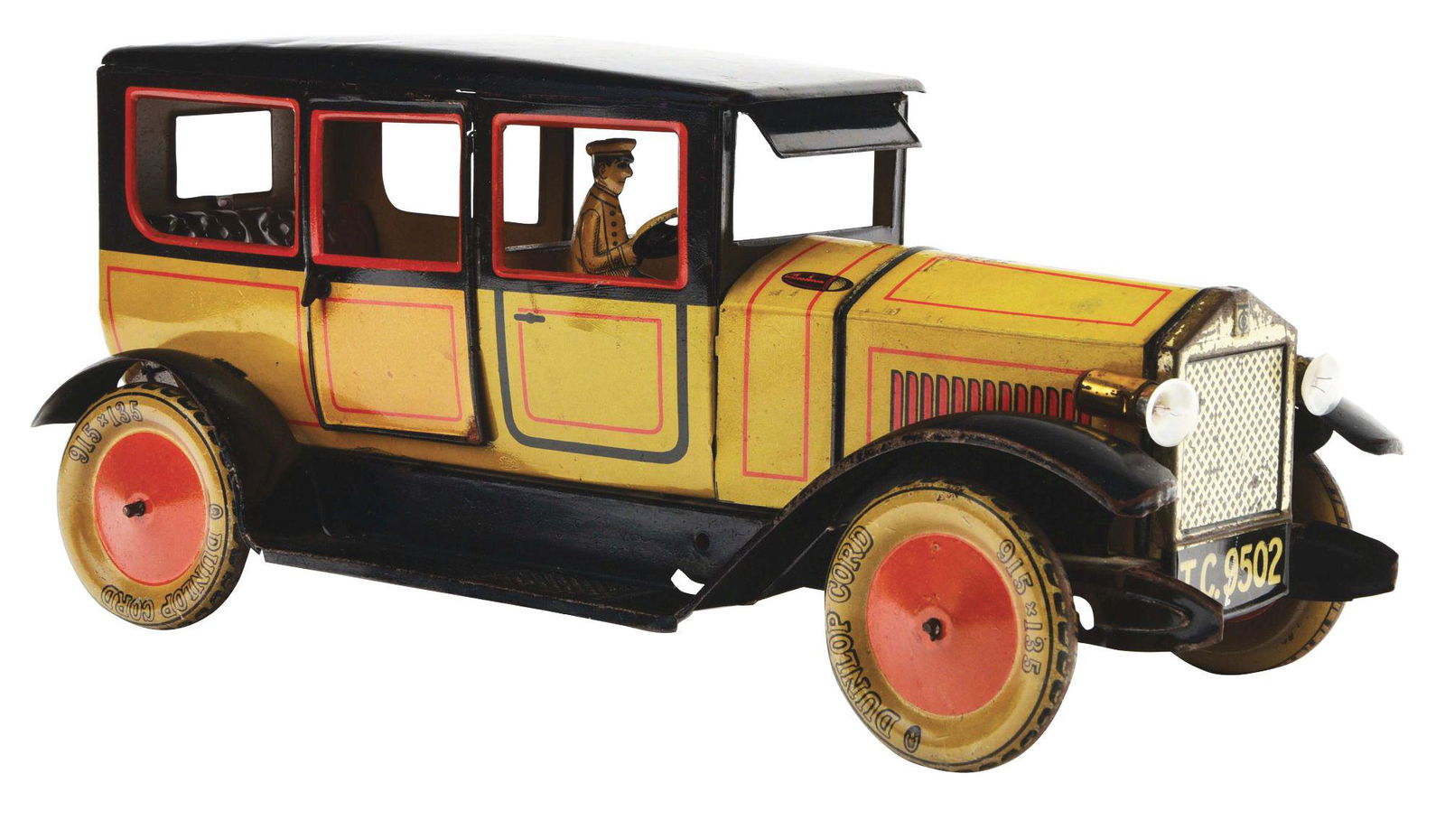 GERMAN TIPPCO TIN-LITHO WIND-UP LIMOUSINE AUTOMOBILE. (1 of 3)