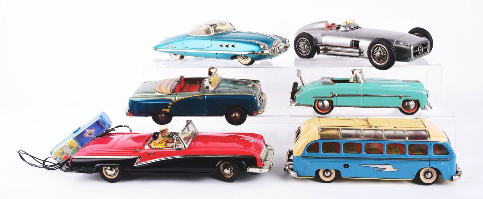 LOT OF 6 VARIOUS TIN-LITHO WIND-UP, FRICTION, AND (1 of 2)