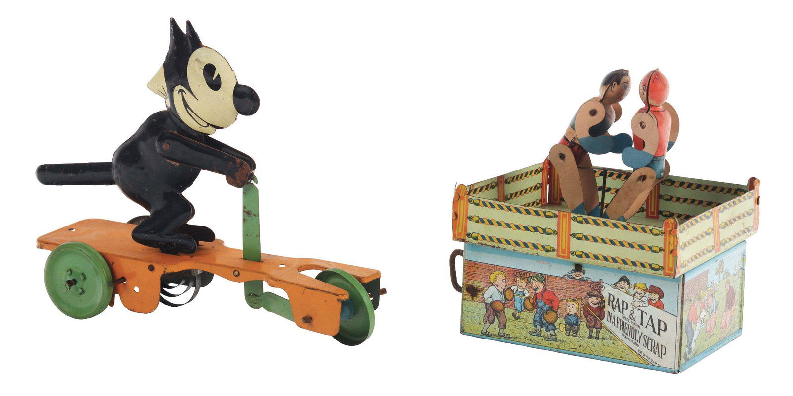 LOT OF 2: AMERICAN TIN-LITHO WIND-UP TOYS. (1 of 2)