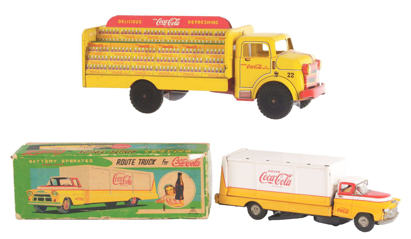 LOT OF 2: JAPANESE AND AMERICAN MADE TIN-LITHO (1 of 2)