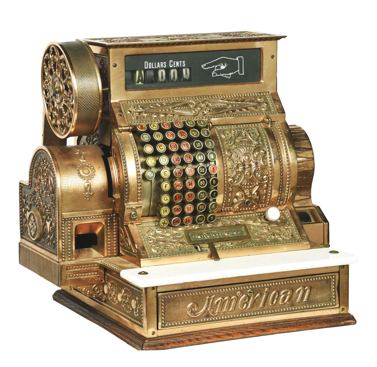 AMERICAN 1906 MODEL 464 CASH REGISTER. (1 of 5)