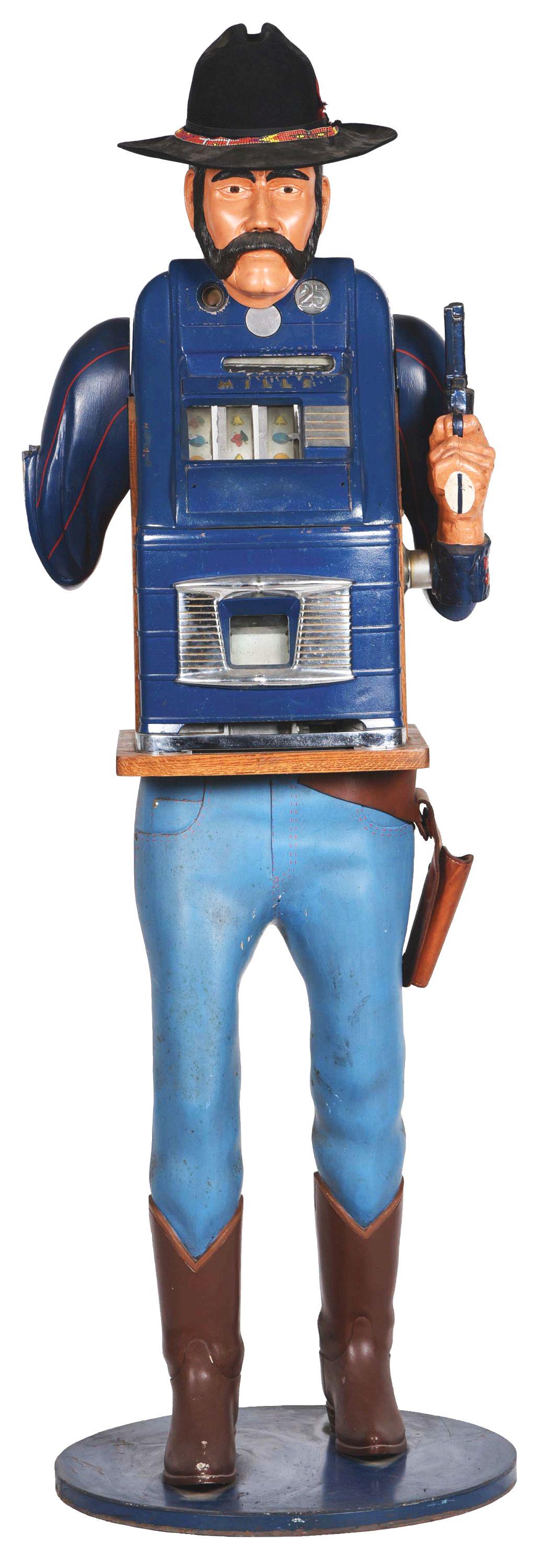 25¢ MILLS "JEWEL BELL" HIGH TOP SLOT MACHINE IN CARVED (1 of 8)