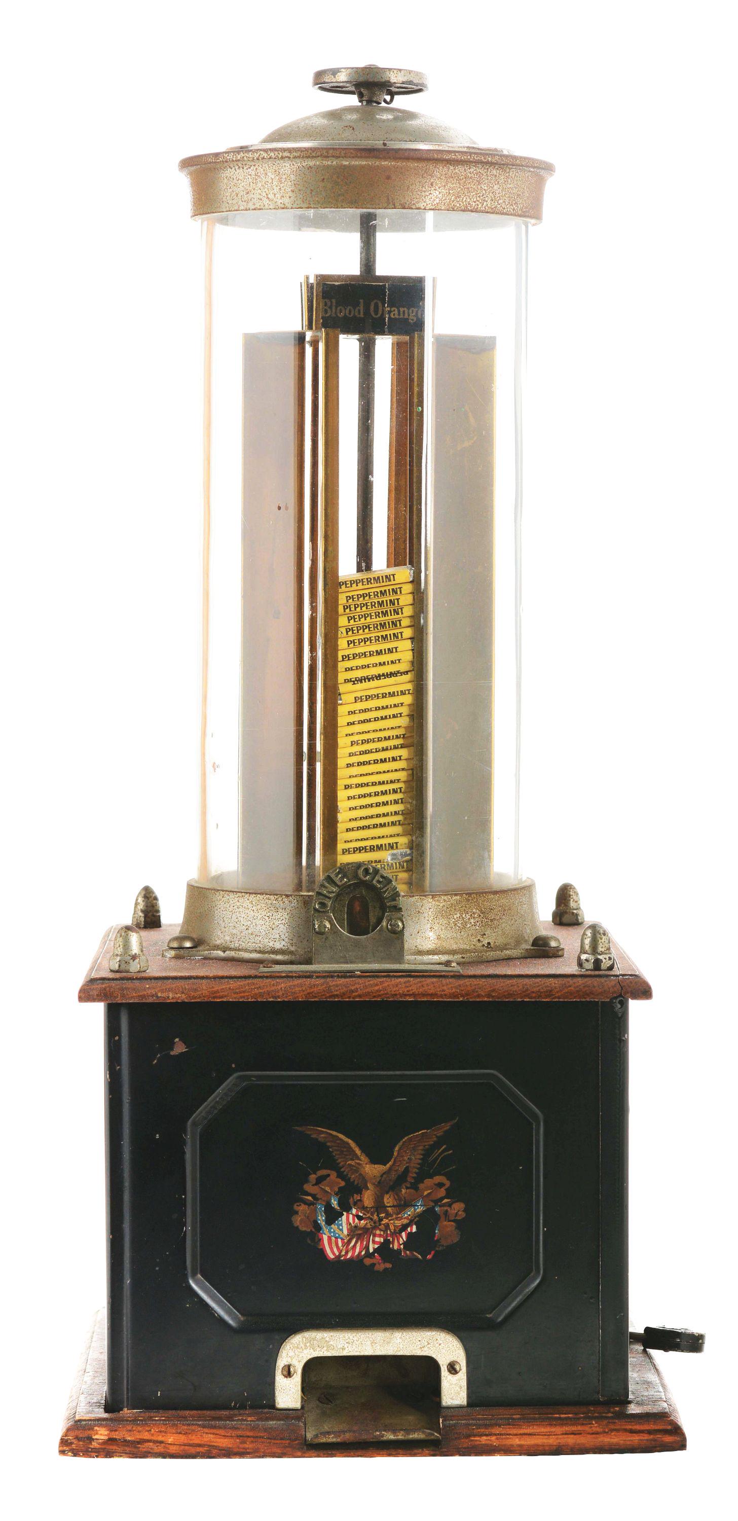 1¢ NIAGARA PEPSIN GUM COMPANY VENDING MACHINE. (1 of 12)