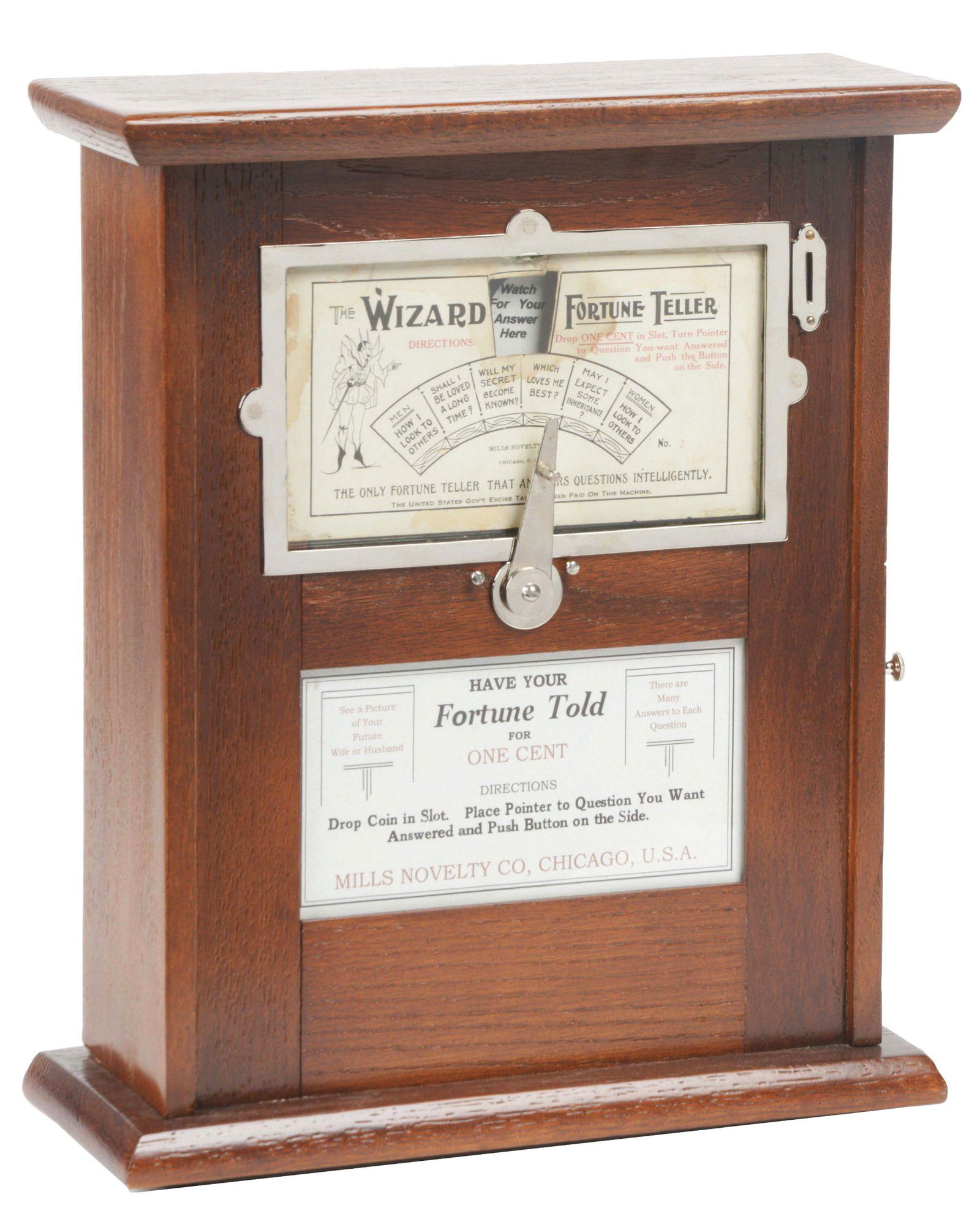 1¢ MILLS "THE WIZARD" ENGLISH VERSION. (1 of 5)