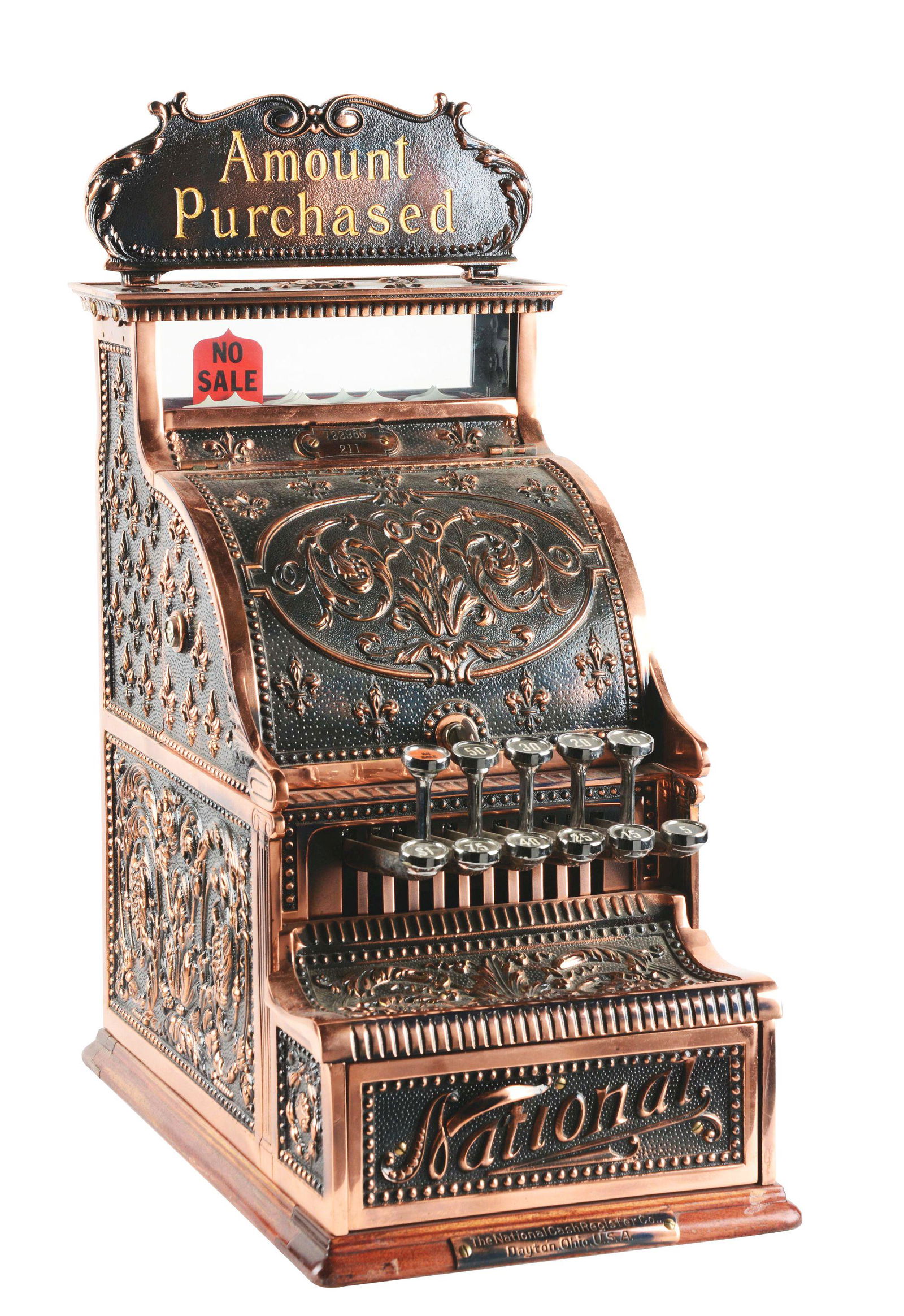 NATIONAL CASH REGISTER CO. MODEL #211. (1 of 8)