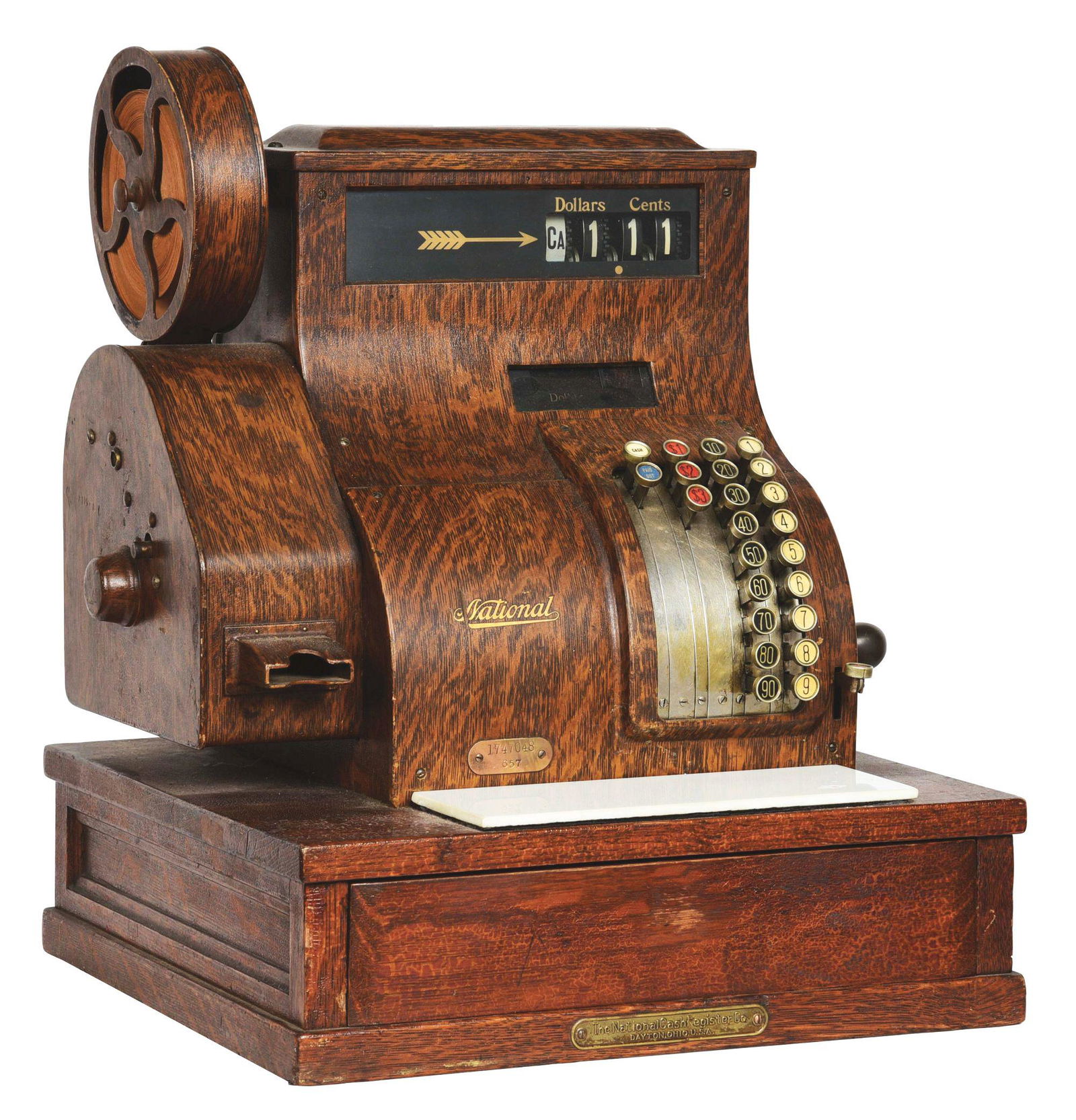 NATIONAL 1919 MODEL 657 CASH REGISTER. (1 of 5)