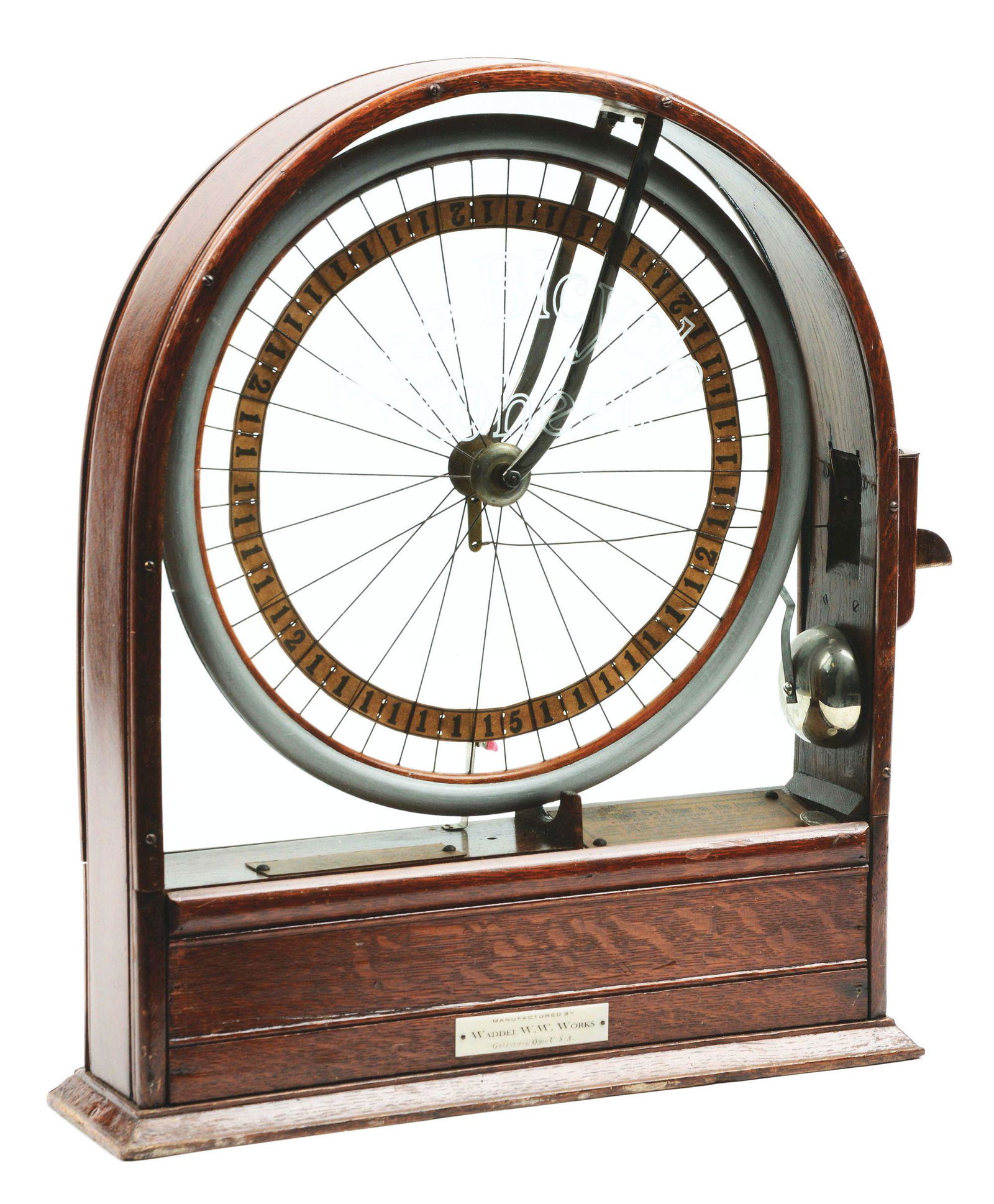 5¢ WADDEL W.W. WORKS BICYCLE WHEEL CIGAR TRADE (1 of 10)