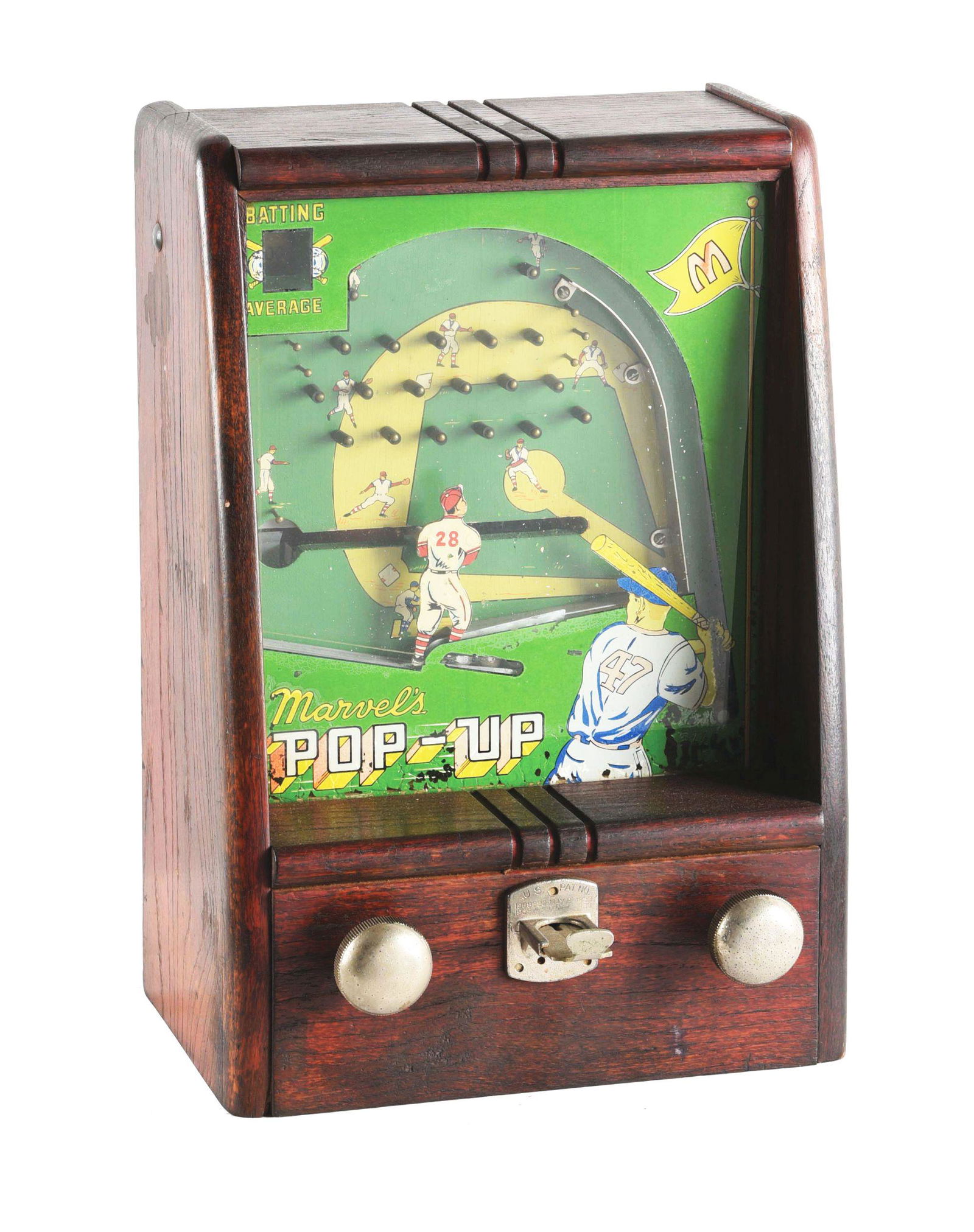 1¢ MARVELS POP UP BASEBALL GAME. (1 of 5)