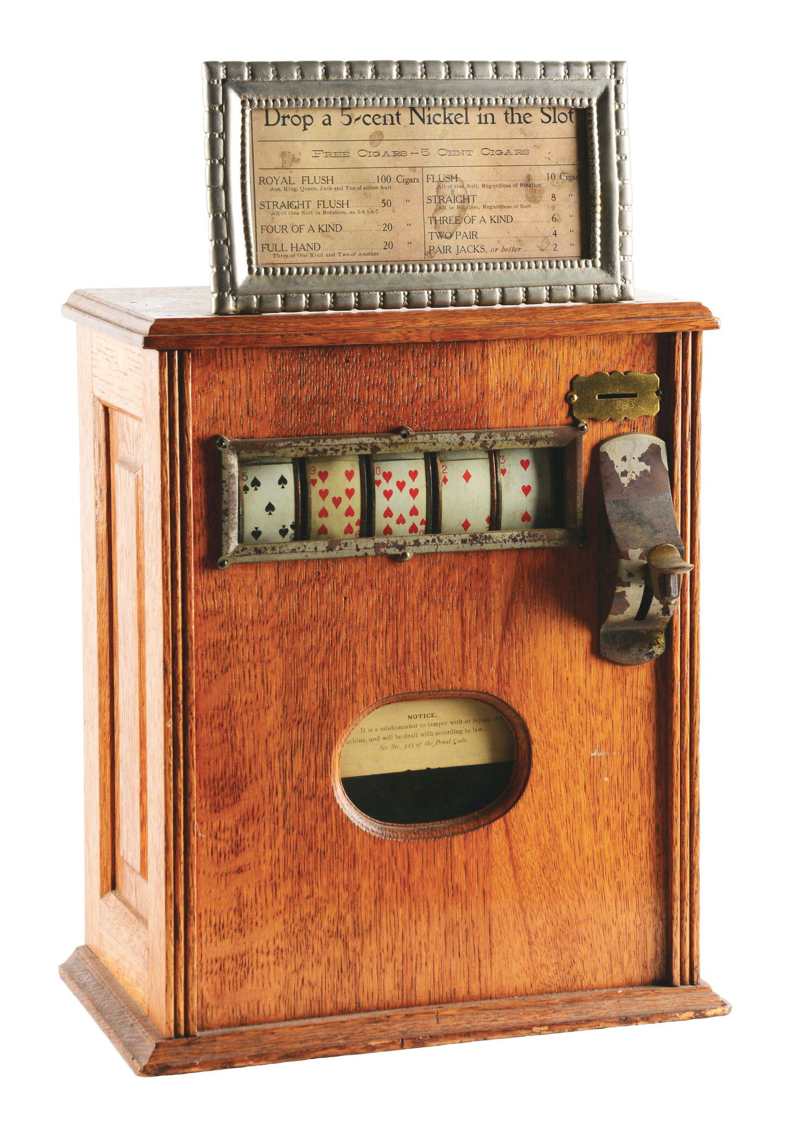 MILLS "UPRIGHT PERFECTION" 5¢ CIGAR TRADE STIMULATOR. (1 of 7)