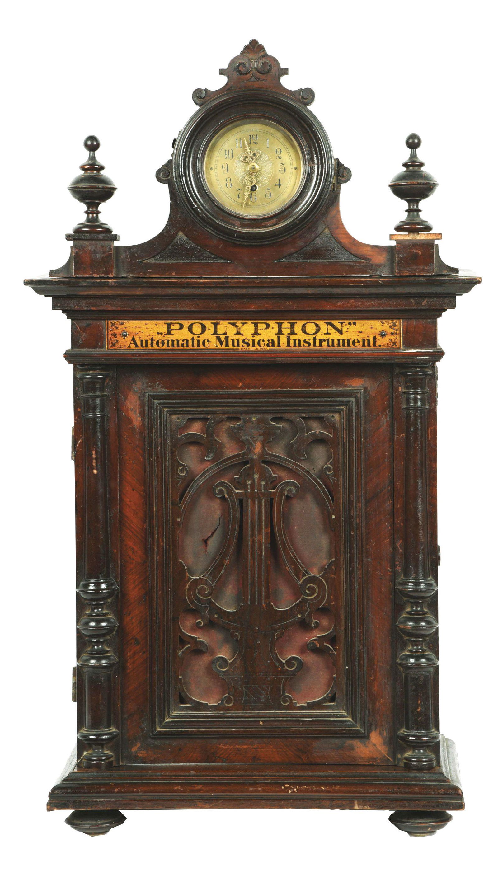 POLYPHONE COIN OPERATED NICHOLE FRERES DISC MUSIC BOX (1 of 7)