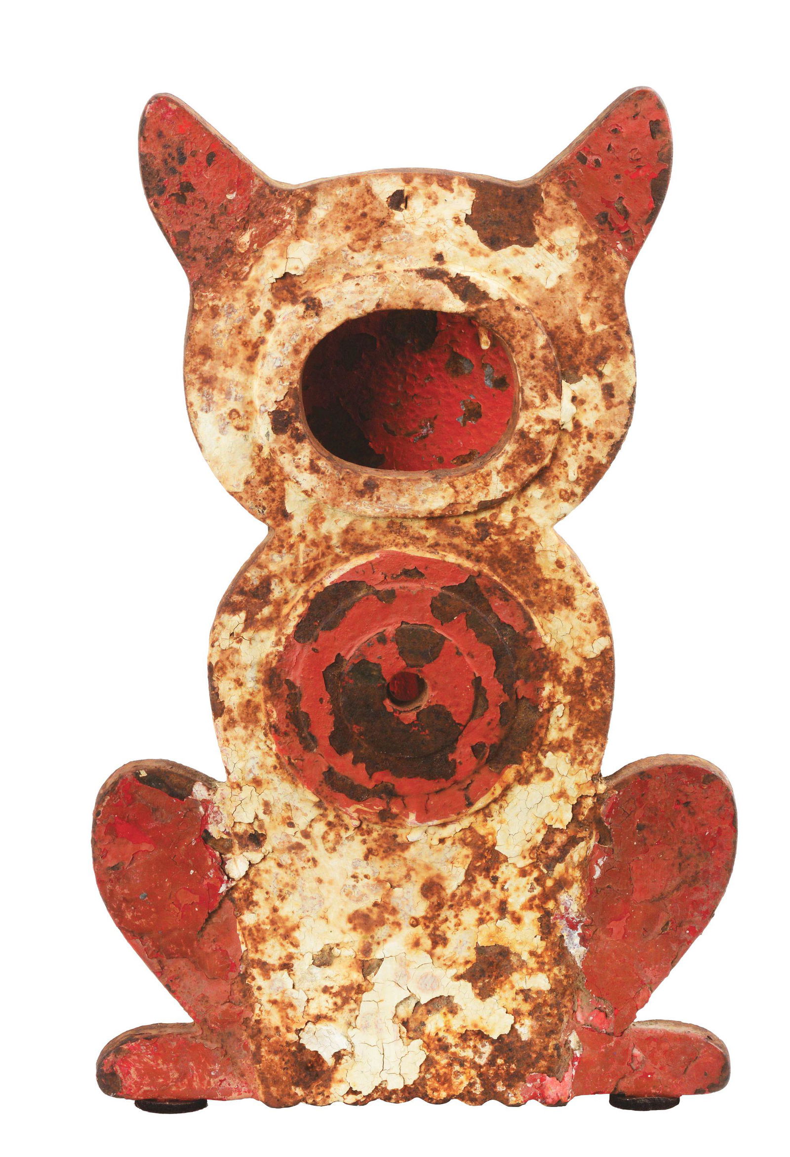 For Auction HOWLING CAT CARNIVAL CAST IRON TARGET. (1401) on Jun 20