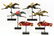 LOT OF 6: ORIGINAL CARNIVAL GAME RACE HORSES AND RACE