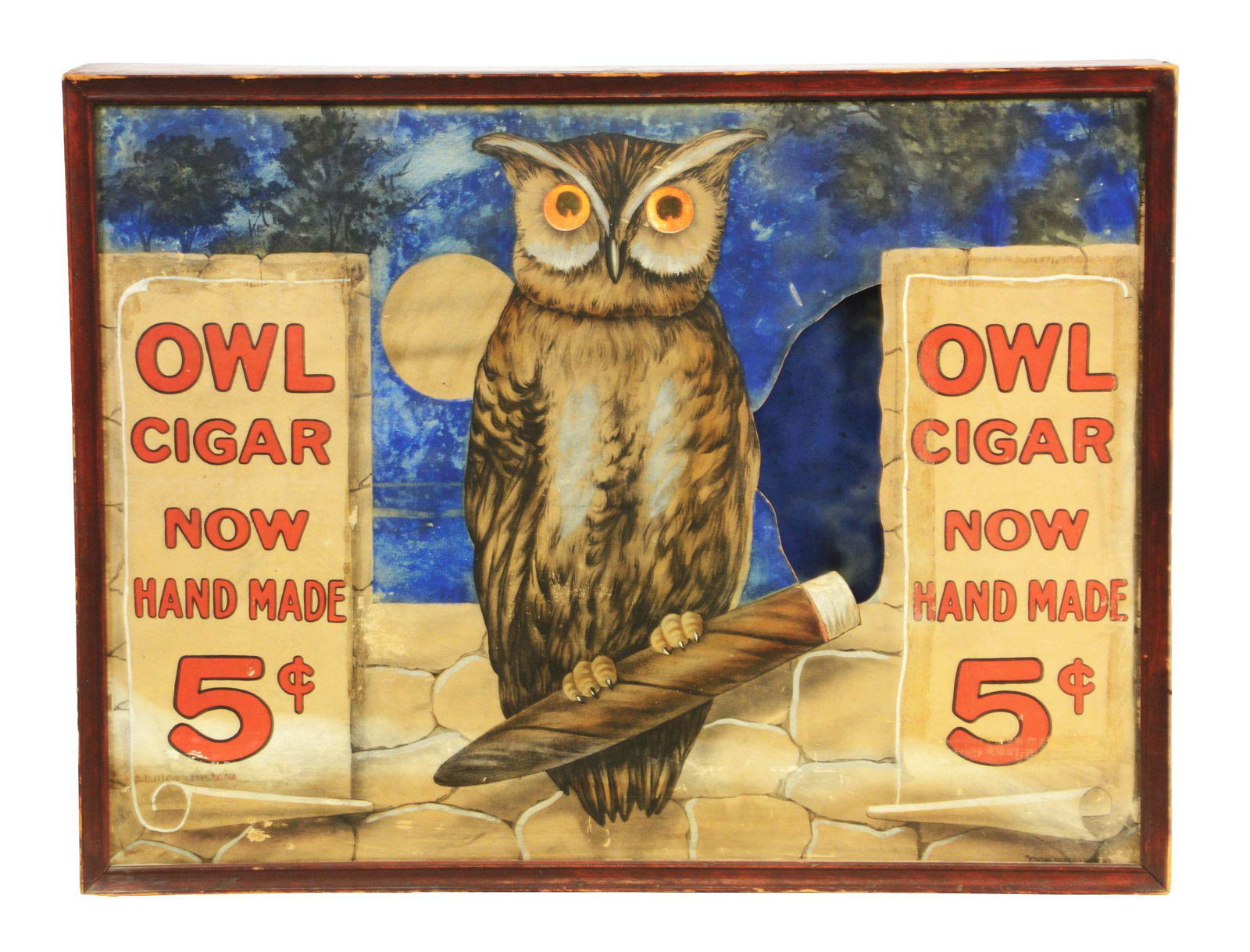 TURN OF THE CENTURY MOTION WINDOW DISPLAY FOR OWL CIGAR (1 of 4)