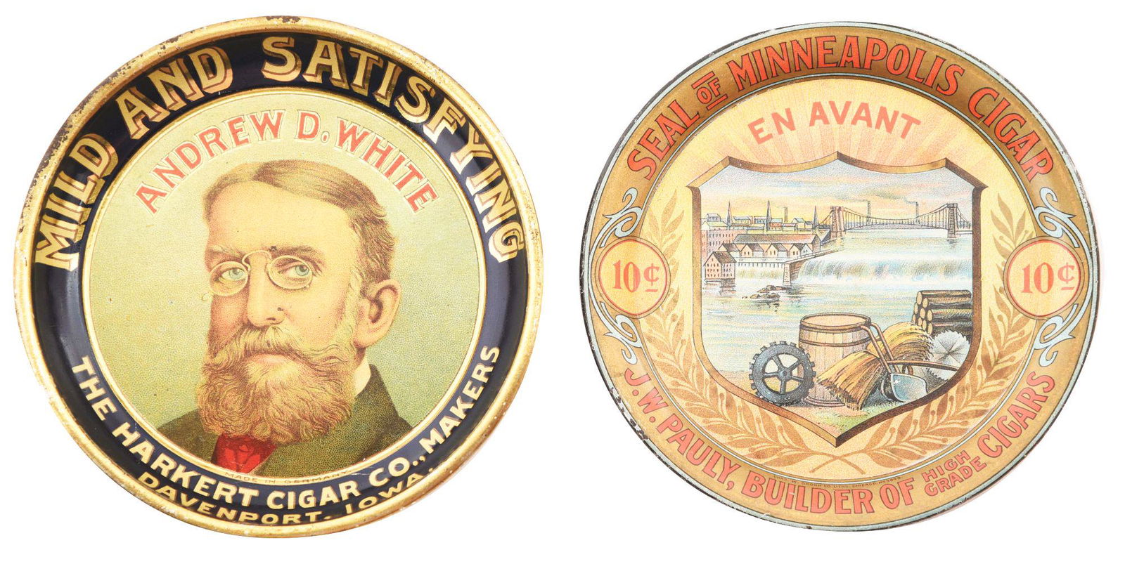 LOT OF 2: CIGAR CHANGE TRAYS. (1 of 2)