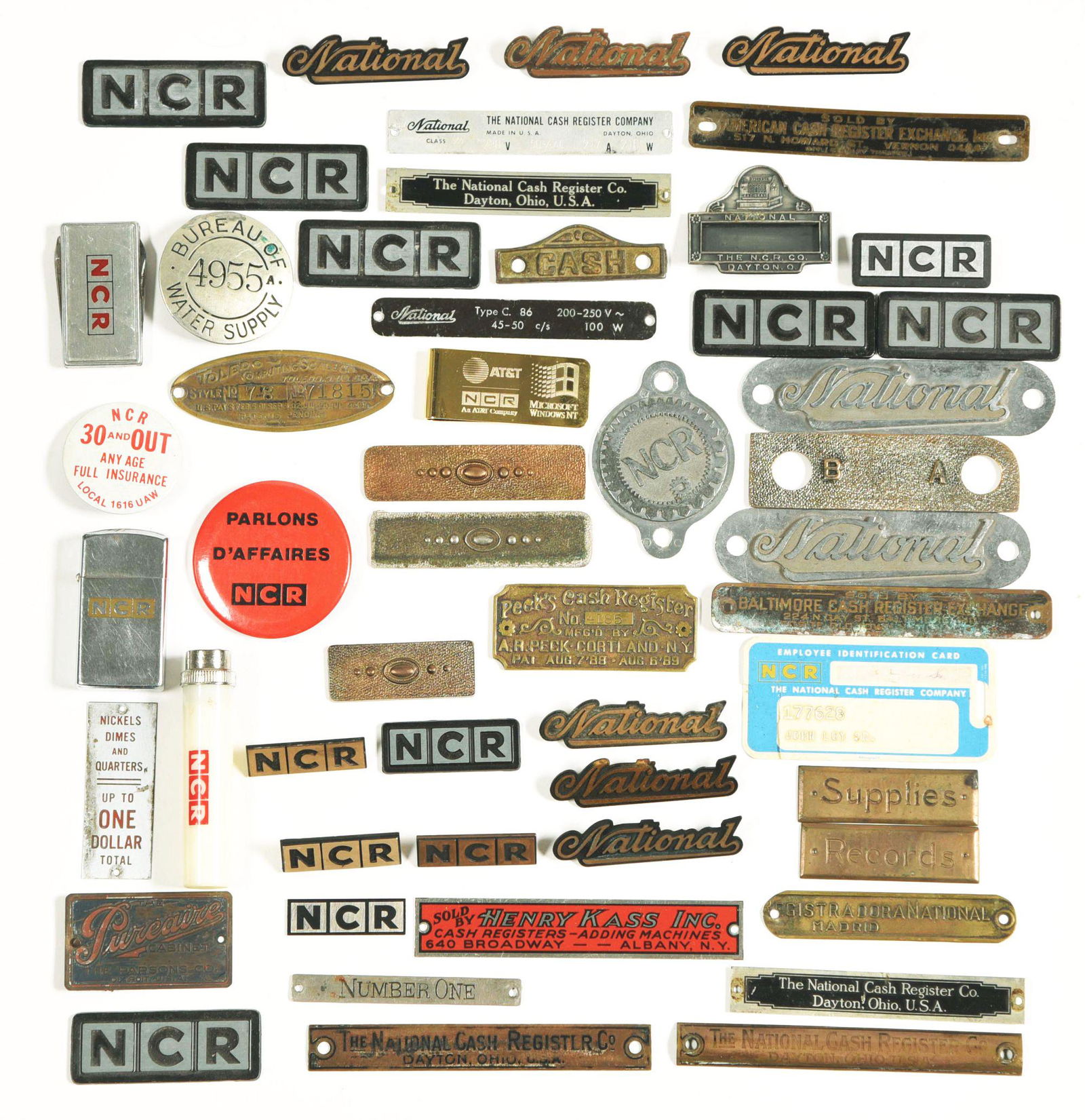 LARGE LOT OF NCR CASH REGISTER MEMORABILIA AND (1 of 1)