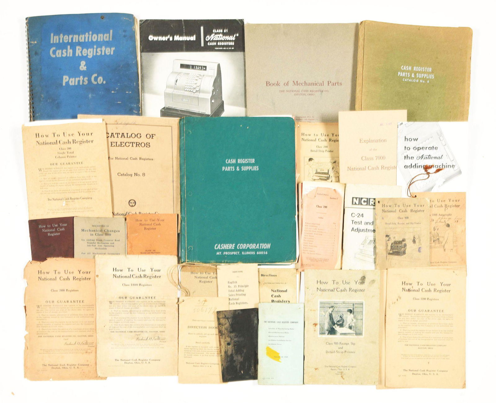 LARGE LOT OF NATIONAL CASH REGISTER DOCUMENTS AND (1 of 1)