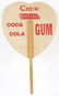 1912 - 1914 RARE COCA-COLA GUM FAN. - 2