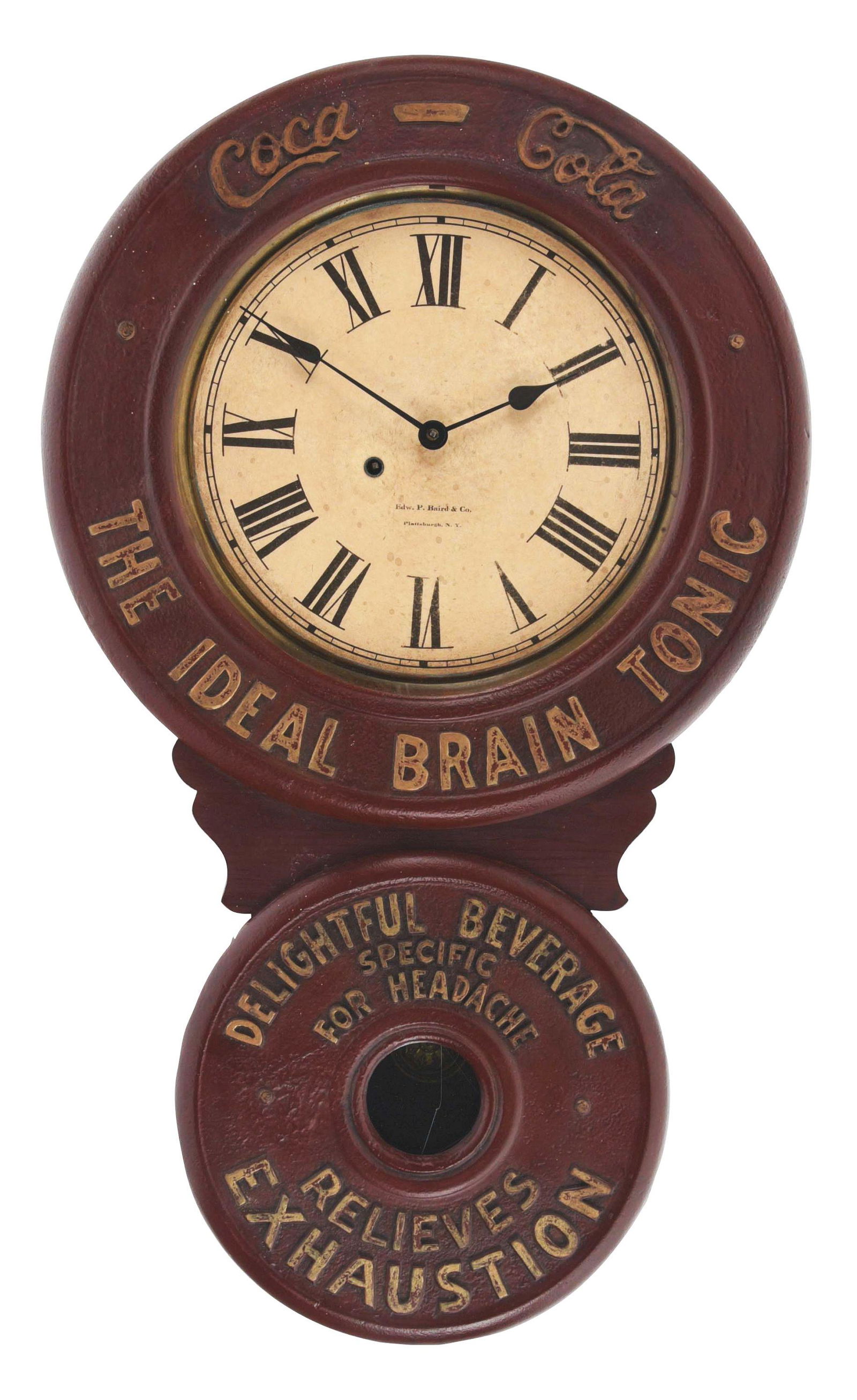 COCA-COLA BAIRD FIGURE 8 CLOCK. (1 of 4)