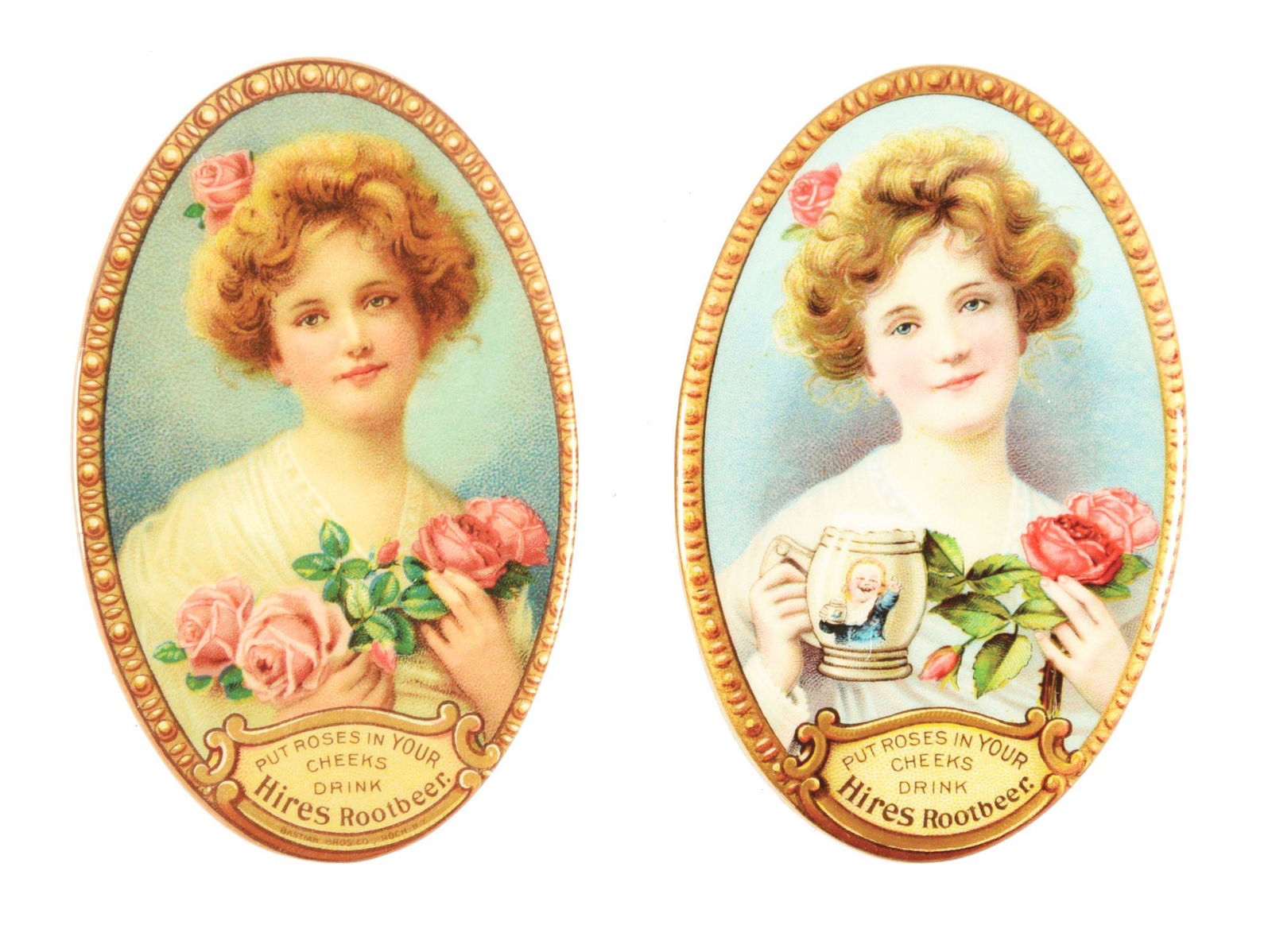 LOT OF 2: HIRES ROOT BEER POCKET MIRRORS. (1 of 2)