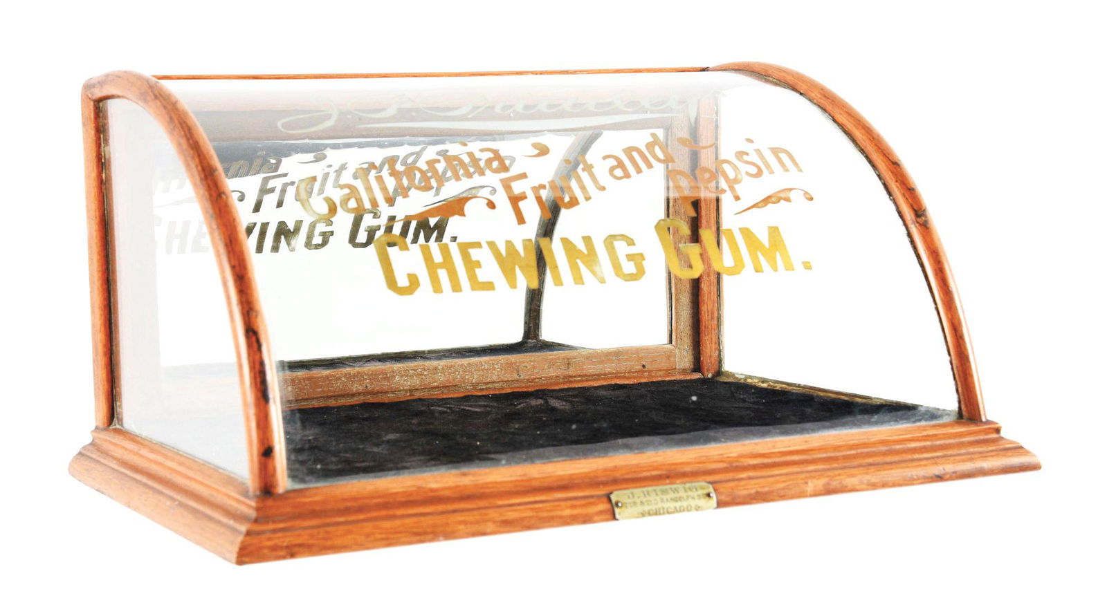 J.P. PRIMLEY'S CHEWING GUM DISPLAY CASE. (1 of 4)