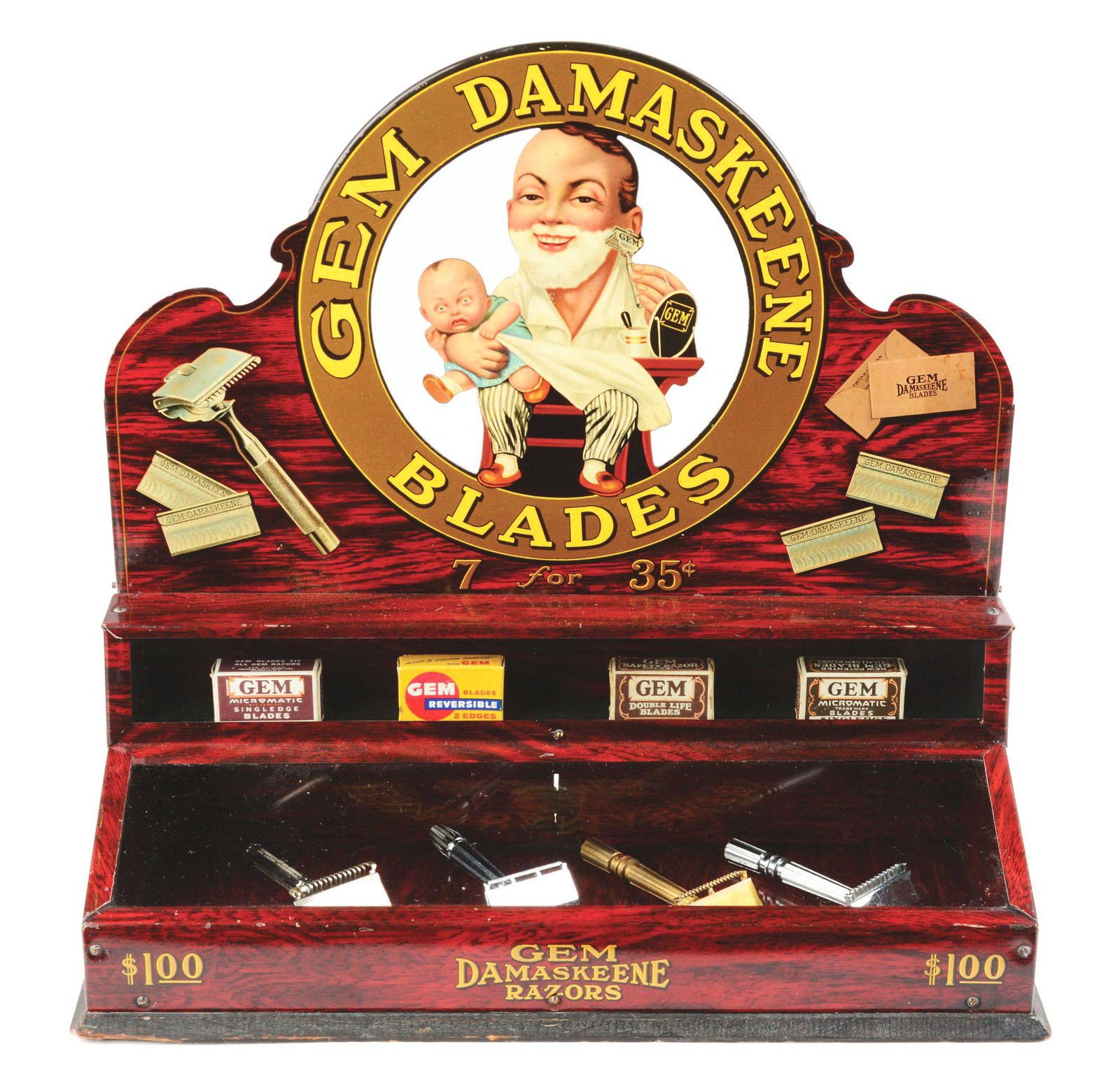 GEM DAMASKEENE BLADE DISPLAY. (1 of 4)