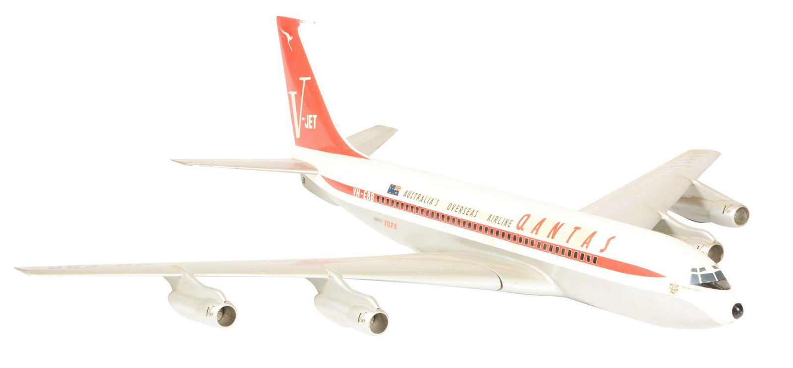 LARGE SIZE QUANTIS AIRLINES MODEL JET PLANE. (1 of 4)