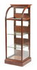SMALL SIZE OAK FLOOR MODEL DISPLAY CASE. - 2