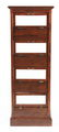 SMALL SIZE OAK FLOOR MODEL DISPLAY CASE. - 4