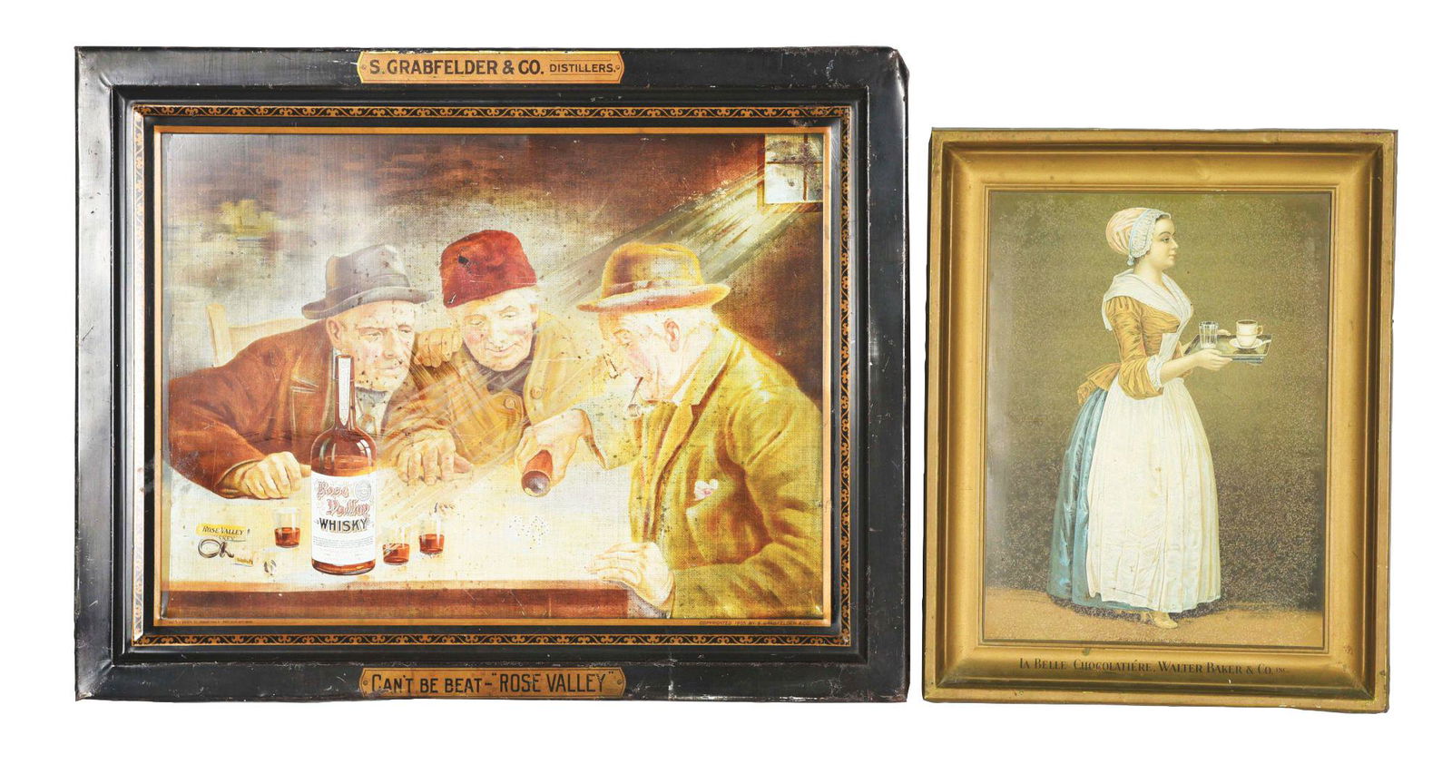 LOT OF 2: TIN ADVERTISING SIGNS. (1 of 4)