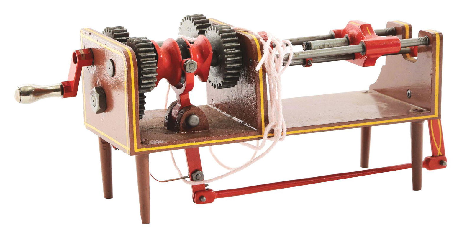 PATENT MODEL BOLT THREADING MACHINE WITH PAPERWORK. (1 of 4)