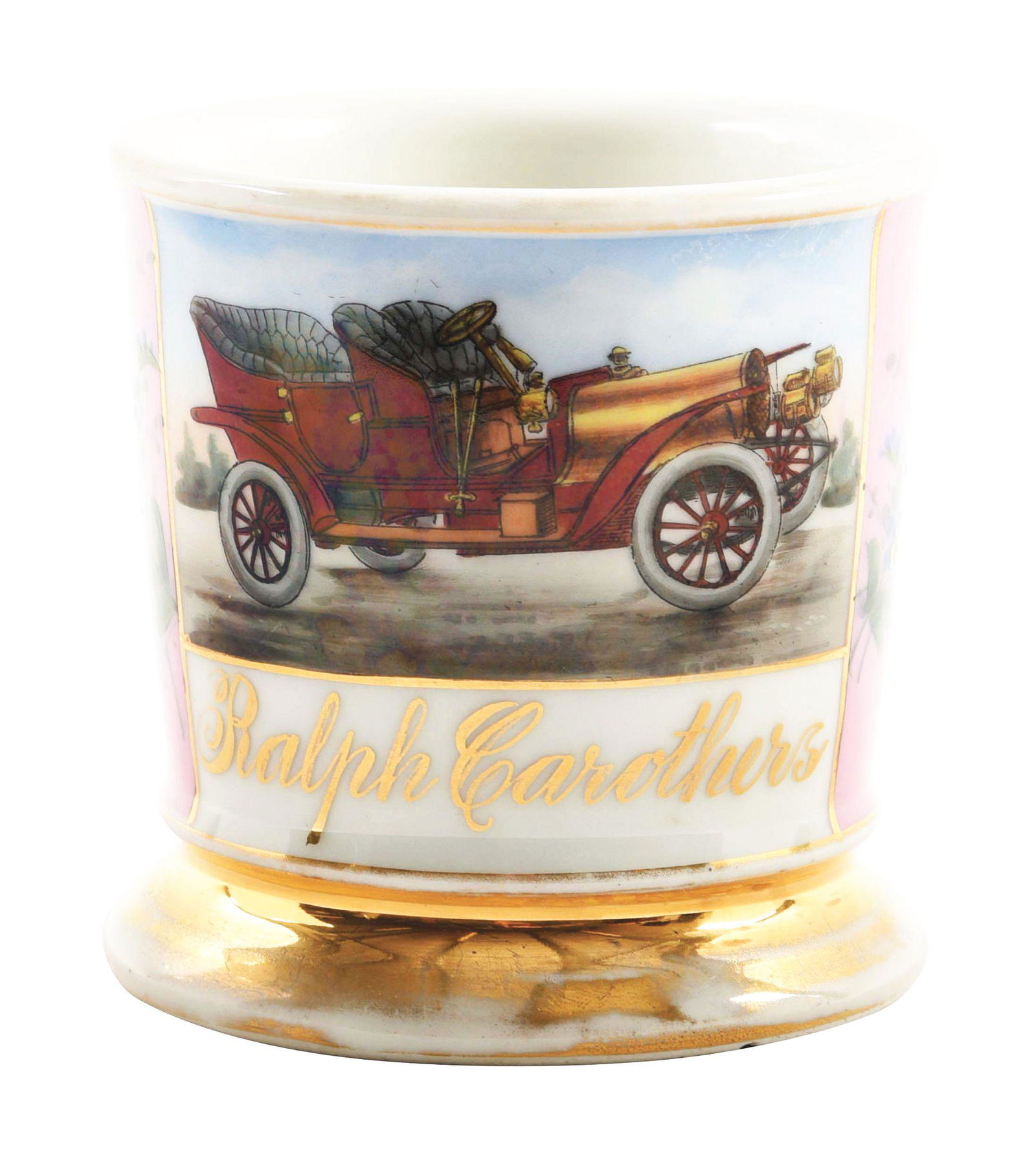 OPEN CAR TOURING SHAVING MUG. (1 of 5)