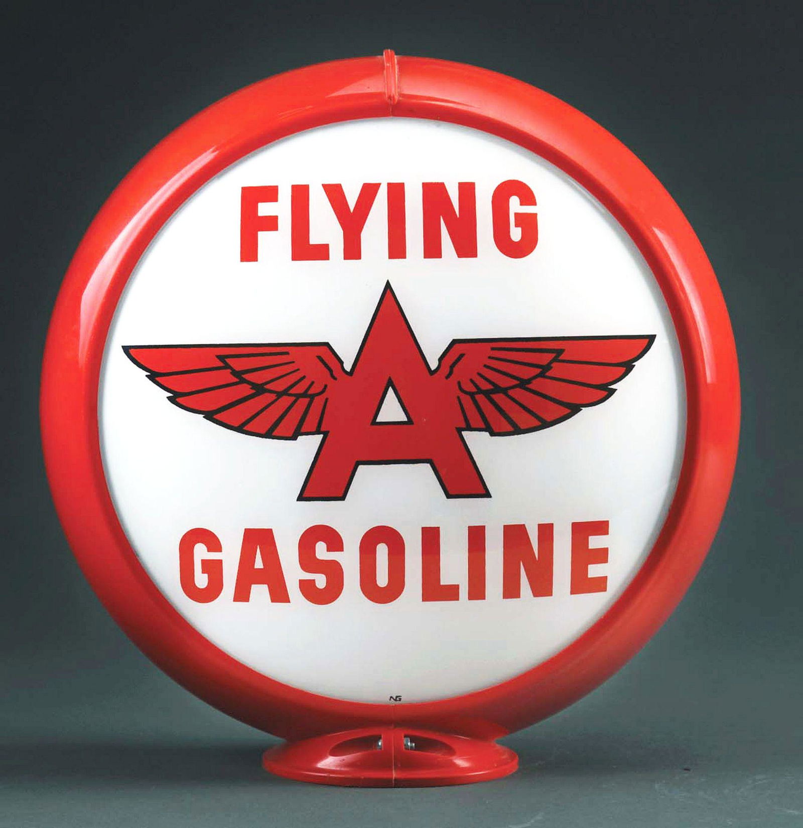 FLYING A GASOLINE COMPLETE 13.5" GLOBE ON CAPCO BODY. (1 of 2)