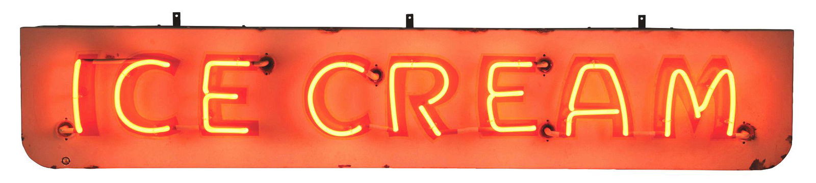 ICE CREAM PORCELAIN NEON SIGN. (1 of 3)