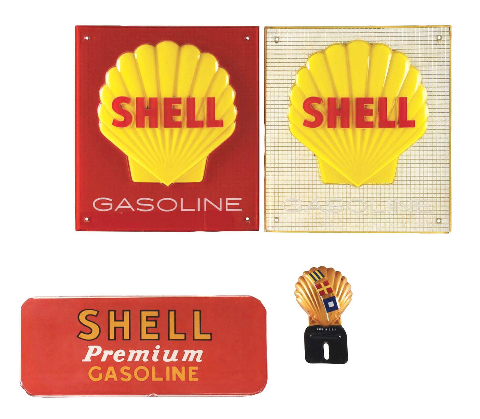LOT OF FOUR: SHELL GASOLINE ADVERTISING ITEMS INCLUDING (1 of 2)
