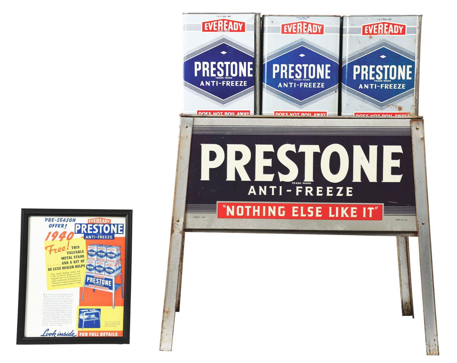 PRESTONE ANTI-FREEZE SERVICE STATION CAN RACK W/ (1 of 5)